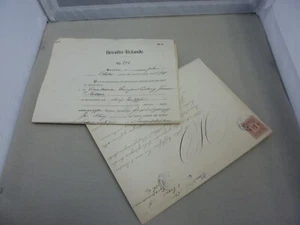 Antike Dokumente / Heirats-Urkunde - Standesamt BERLIN von 1896 - ORIGINAL ! - Bild 1 von 9