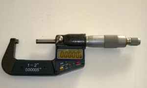 DIGITAL MICROMETER 1-2 INCHES FINE INCREMENTS SOLD AS IS - Picture 1 of 4