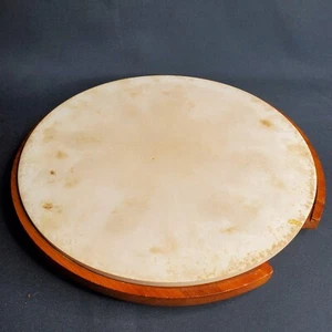 Round Pizza Stone 13" Baking Stoneware & Turntable Trivet - Picture 1 of 6