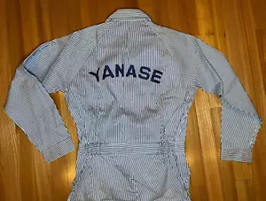 Vintage Japan Mercedez Benz Yanase Coveralls Mechanic Tsunagi Stripes LLL - Picture 1 of 10