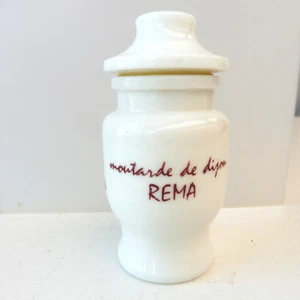 * POT MOUTARDE DE DIJON REMA OPALINE 12 cm MUSTARD JAR - Picture 1 of 4