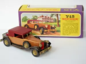 LESNEY MATCHBOX 1969 BOXED MODELS OF YESTERYEAR 1930 PACKARD VICTORIA Y15-2 MINT - Picture 1 of 5