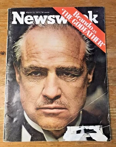 Vintage Newsweek Magazine 1972 Marlon Brando The Godfather Cover - Bild 1 von 4