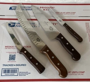 4 Pcs. Victorinox Cimeter Granton Edge And Other Chef’s Knives - Picture 1 of 9