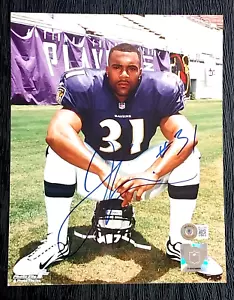 JAMAL LEWIS BALTIMORE RAVENS RB AUTOGRAPHED SIGNED 8X10 PHOTO BAS BECKETT COA - Picture 1 of 4