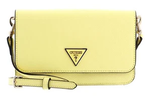 GUESS Noelle Xbody Flap Organizer Umhängetasche Tasche Yellow hellgelb Neu - Bild 1 von 5