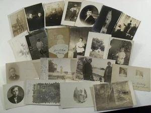 EARLY RPPC 21 CHILDREN, BOYS, POSTCARD LOT WW1 ERA & BEFORE WWI REAL PHOTO #525 - Picture 1 of 11