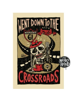 Original Crossroads Delta Blues poster from Mojohand - Robert Johnson Style - Image 1 of 2