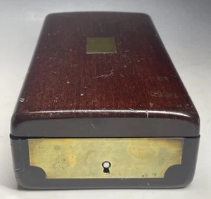 Antique 19th C. Mahogany Surgeon Rear Hinge Wooden Doctor's Box Medical - Picture 1 of 17