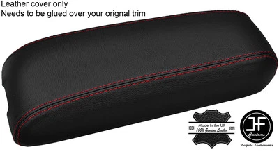 RED STITCHING REAL LEATHER ARMREST COVER FITS CADILLAC ELDORADO 1996-2002 - Image 1 of 3