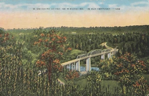 Richmond KY-Kentucky Boonesboro Bridge "In Old Kentucky" Vintage Postcard - Picture 1 of 2