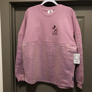 DISNEY 50th Anniversary EARidescent Paillettes Spirit Jersey, Topolino, Adulto Medium - Foto 1 di 6