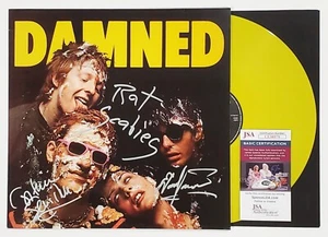 THE DAMNED BAND SIGNIERT VERDAMMTE LP VINYL-SCHALLPLATTE ALBUM MIT JSA-ZERTIFIKAT DAVE VANIAN - Bild 1 von 2