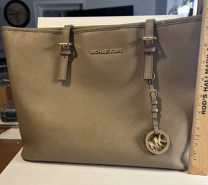 Michael Kors Women's Handbag Tote Bag Purse Light Brown - Picture 1 of 5
