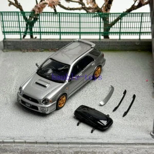 Furuya Maßstab 1:64 Subaru Impreza WRX STI VII 7 Wagon silber Diecast Auto Modell  - Bild 1 von 6