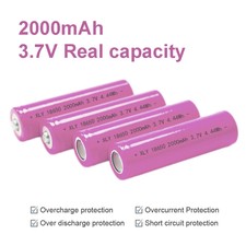 3.7V 2000mAh Rechargeable Battery for Flashlight Laser Pointer Remote Controller