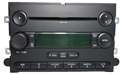 04 - 12 Ford Edge Explorer F150 AM FM один компакт-диск MP3-радио OEM 7T4T-18C869-BD - Изображение 1 из 4