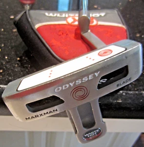 Odyssey White Hot XG Marxman Blade Putter 34" Mens RH + Cover w/ Scotty Grip - Picture 1 of 9