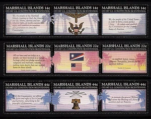 101885/ Marshall Islands 1987 - Mi 125/33 - 200 Jahre USA - ** - M€ 6,50 - Picture 1 of 1