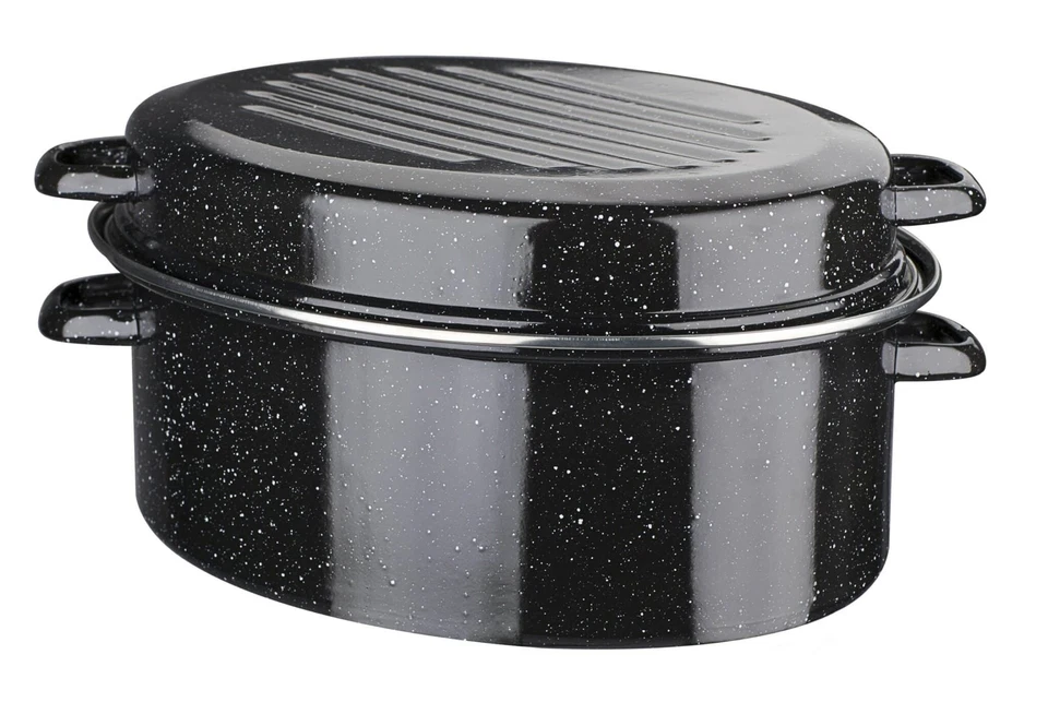 GSW Bräter Kochtopf - Schwarz, 13L (400428)