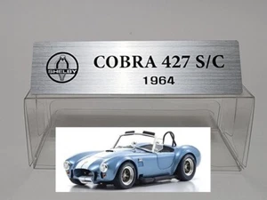 1/18 Shelby AC Cobra 260 289 427 S/C Metal Name Plate Plaque for Exoto Kyosho - Picture 1 of 5