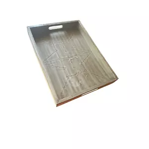 Holz rustikal Servierschmuck Tablett Dekor 18 x 13 Zoll - Bild 1 von 5