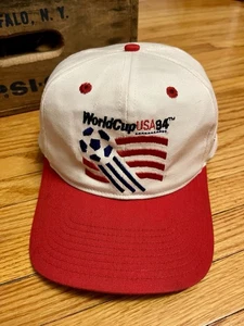 Vintage 90s FIFA World Cup Team USA 1994 Soccer Futbol Snapback Cap Hat OSFA - Bild 1 von 9