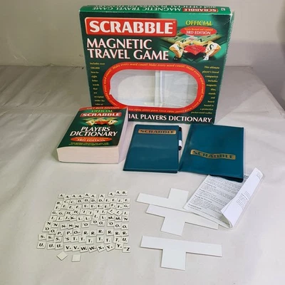 Scrabble Magnetic Travel Game Gift Box Edition With Dictionary 2001  - Image 1 of 4
