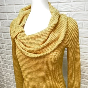 Apricot Sweater Womens UK 8 (US 10 approx) Waffle Weave Wrap with Draped Collar - Picture 1 of 10