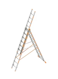 Layher Allzweckleiter 3-teilig Leiter Allzweckleiter Mehrzweckleiter Topic 1040  - Bild 1 von 6