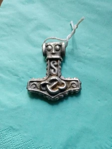 Thorhammer, Gothic Anhänger, Pagan Schmuck,Wikinger Schmuck, Mythologie, Unikat - Bild 1 von 4