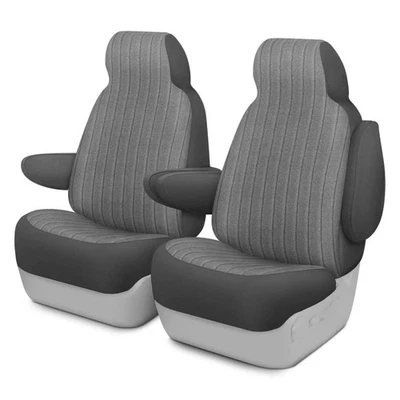 For Dodge Sprinter 2500 07-09 Duramax Tweed 1st Row Gray Custom Seat Covers - Изображение 1 из 2