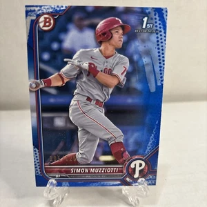 Simon Muzziotti - 2022 Bowman 1st Blue  /125 - Phillies SP - Picture 1 of 2