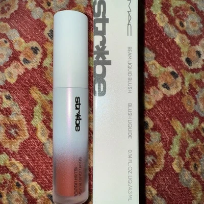 MAC Strobe Beam Liquid Blush UNSWEETENED NIB .14 fl oz Iridescent Finish - Image 1 of 3