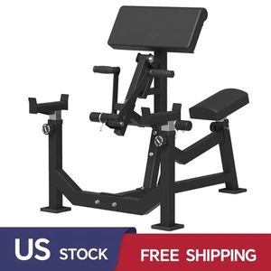 Home Gym Plate Loaded Preacher Curl Bank für Bizeps und Trizeps Muskeltraining - Bild 1 von 8