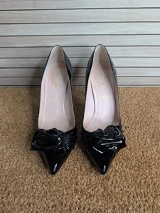 Impresionantes tacones Kate Spade charol negro talla 7,5 - Imagen 1 de 16
