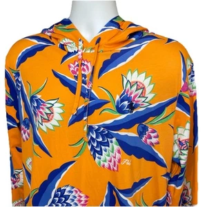 Polo Ralph Lauren Herren XL Bonheur Orange Tropical Floral Baumwolle Hoodie T-Shirt - Bild 1 von 8