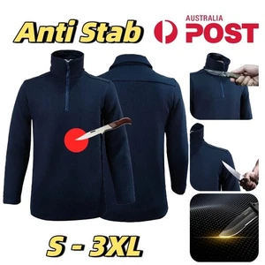 Anti Stab Sweatshirt Stab Proof Body Armour Cutproof Knife Cut Long Sleeves Coat - Imagen 1 de 13
