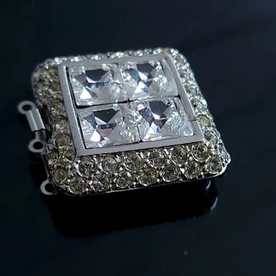 Slide Clasp Vintage Lock for Jewelry Multi Strands Closure for Necklace - Image 1 of 4