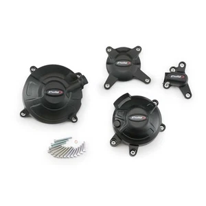 KIT PROTEZIONE CARTER MOTORE PUIG PER YAMAHA MT-09 850 2024 > 2025 NERO 20990N - Foto 1 di 1