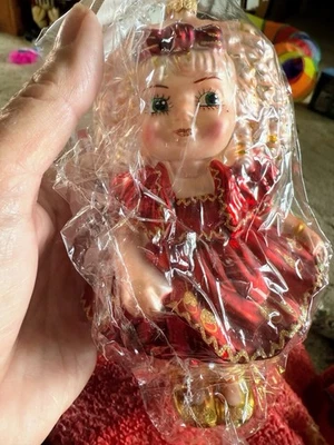 Enfeite de sino 1998 Christopher Radko Marie Osmond Adora com etiqueta na caixa - Imagem 1 de 4