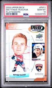 2024-25 Upper Deck Extended #PM11 Playmakers Matthew Tkachuk PSA 10 Pop 1 - Picture 1 of 2