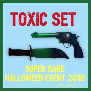 SET TOSSICO MM2 HALLOWEEN 2018 SUPER RARO - Foto 1 di 1