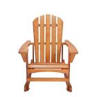 Tiramisubest Adirondack Rocking Chair Td Garden Solid Pine Wood Chairs -brown
