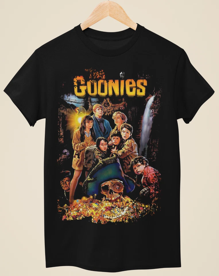 The Goonies - Camiseta negra unisex inspirada en póster de película Foto 1 de 1