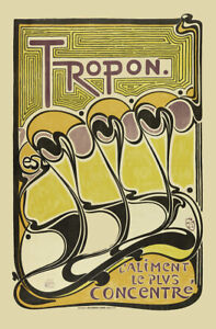 Tropon Protein Supplement Ad by Henry Van de Velde Vintage Advertising Poster