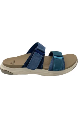 Sandalias para mujer Earth Origins Vesper de gamuza azul multi Foto 1 de 4