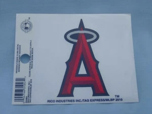 LOS ANGELES ANGELS of ANAHEIM Reusable 3.5" x 3.75" STATIC CLING DECAL Rico New - Picture 1 of 1