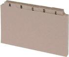 A-Z Tab Guide Cards Set 5x3" 127x76mm Buff Index Box Dividers Flash record card