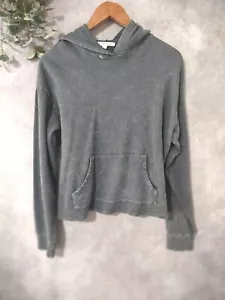 Anthropologie Caution To The Wind Sweatshirt Damen Medium grau adrett Y2K Kapuze - Bild 1 von 7